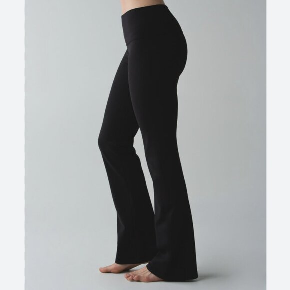 Lululemon Groove Pant (Tall) *Full-On Luon Black / Quilt Winter 13-07 Reversible - Picture 1 of 16